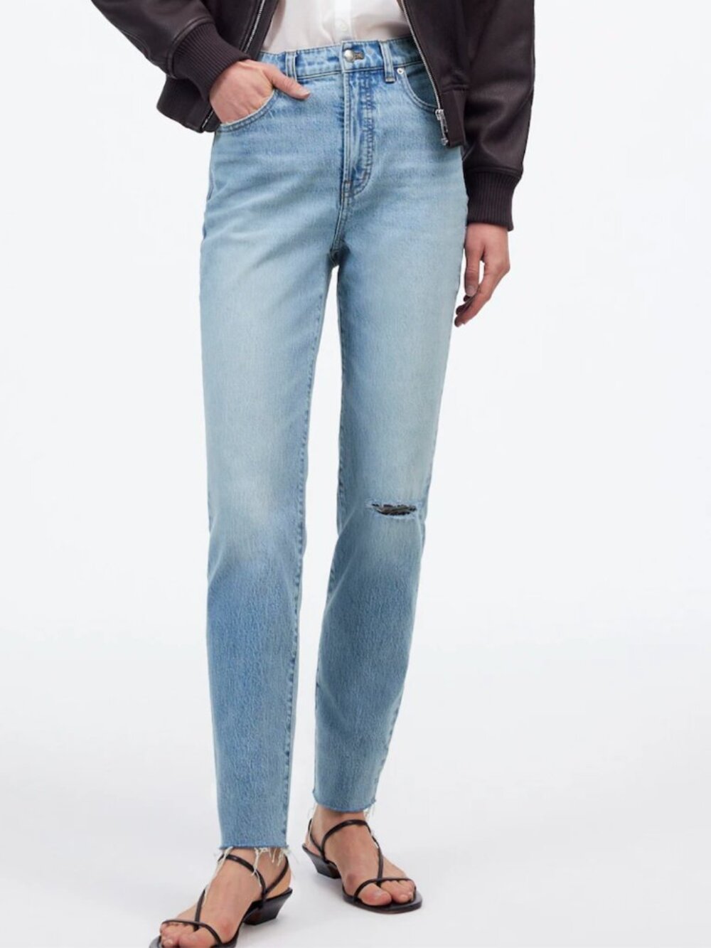 Madewell Women's "The Perfect Vintage Jean" Distressed Light Wash Jean | Size 26